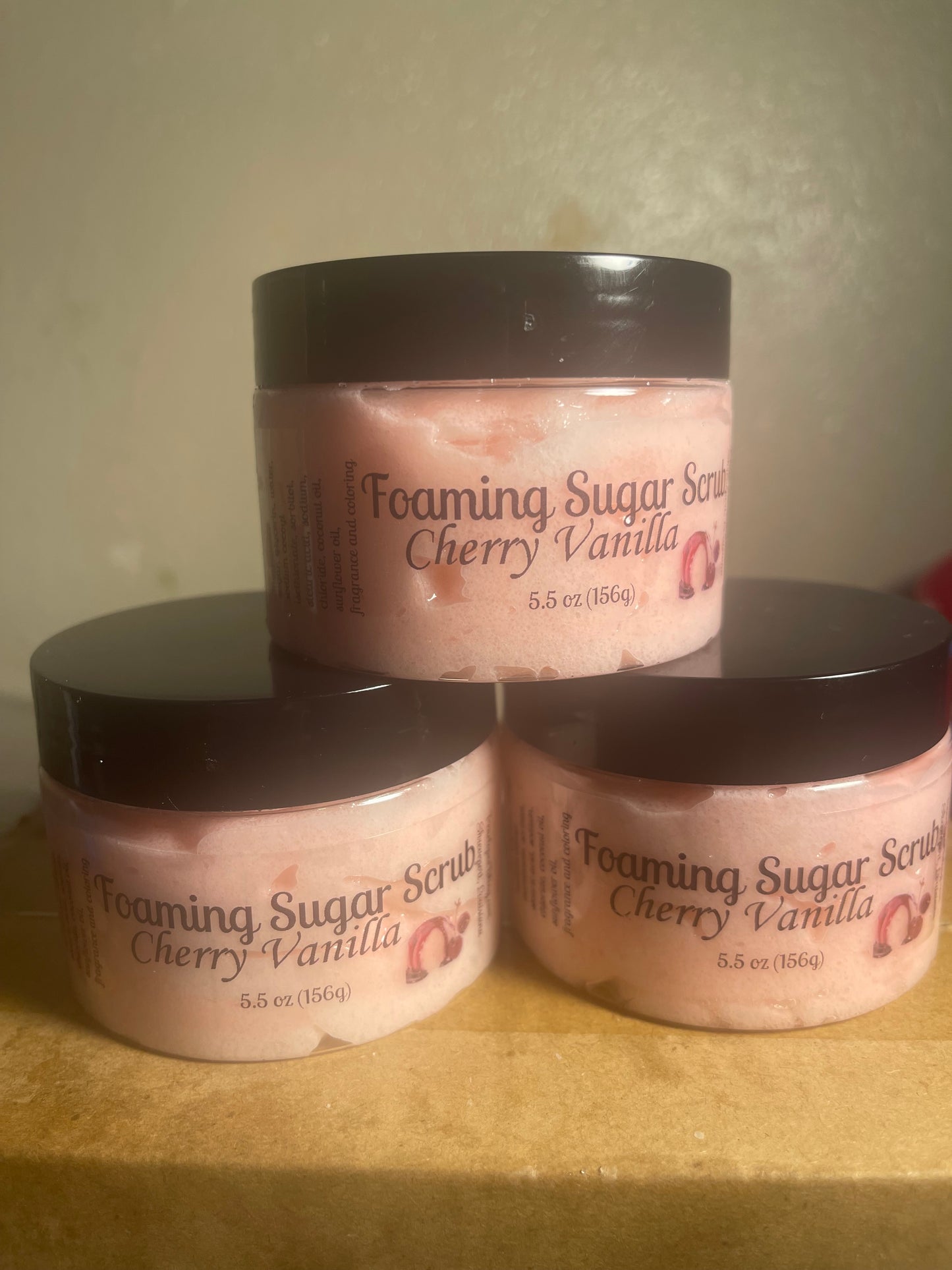 Cherry Vanilla Foaming Sugar Scrub