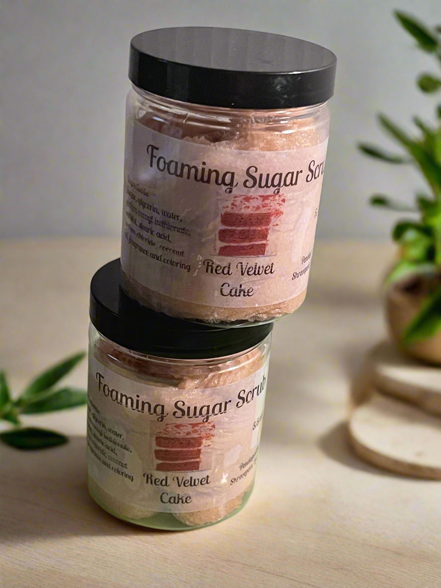 Red Velvet Cake Foaming Sugar Scrub