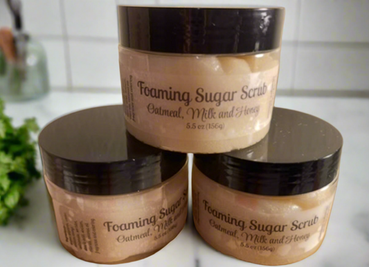 Oatmeal, Milk and Honey Foaming Sugar Scrub