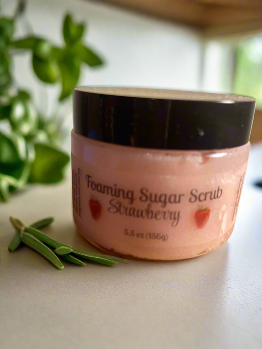 Strawberry Foaming Sugar Scrub