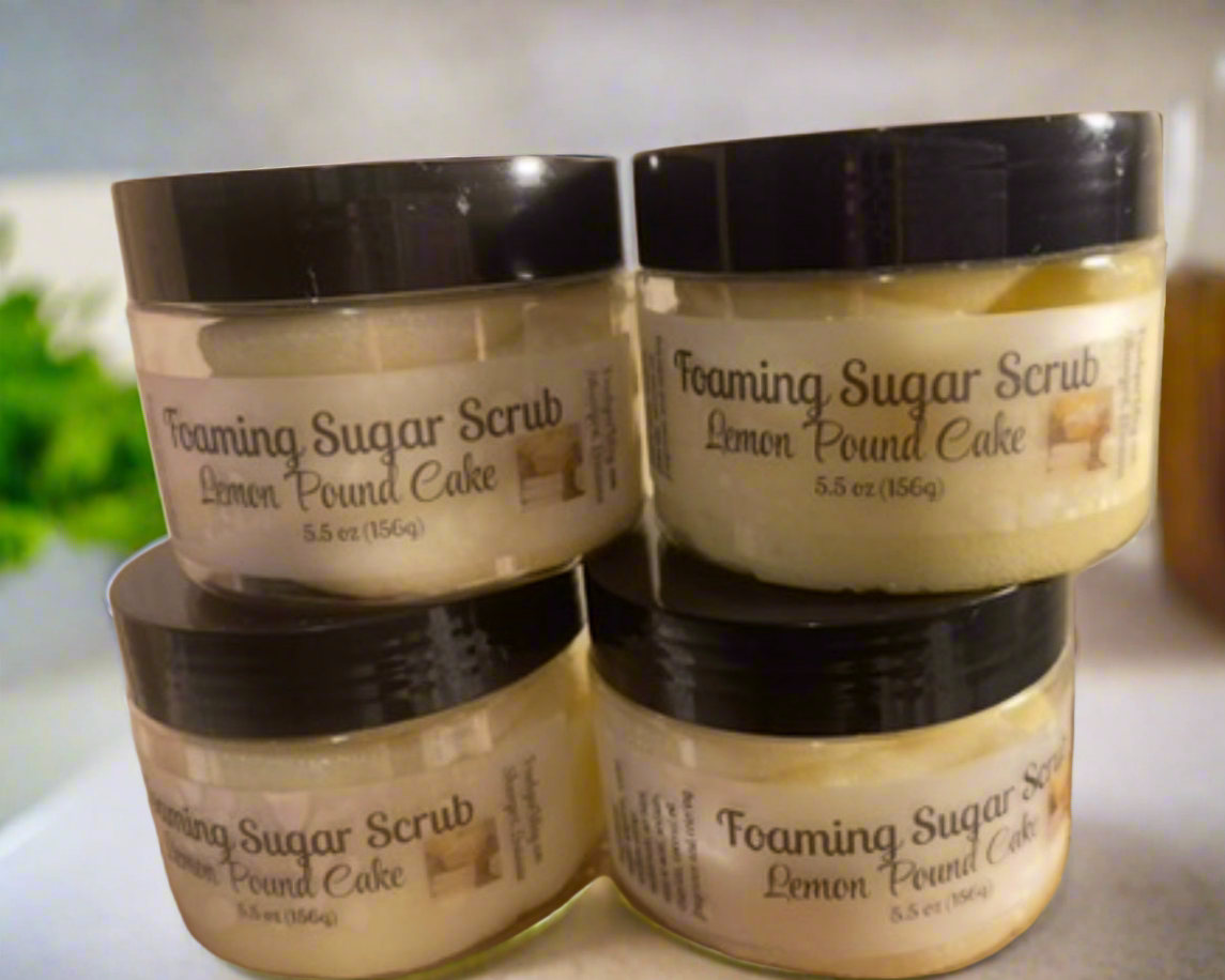 Lemond Pound Cake Foaming Sugar Scrub