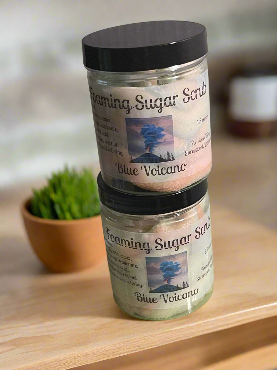 Blue Volcano Foaming Sugar Scrub
