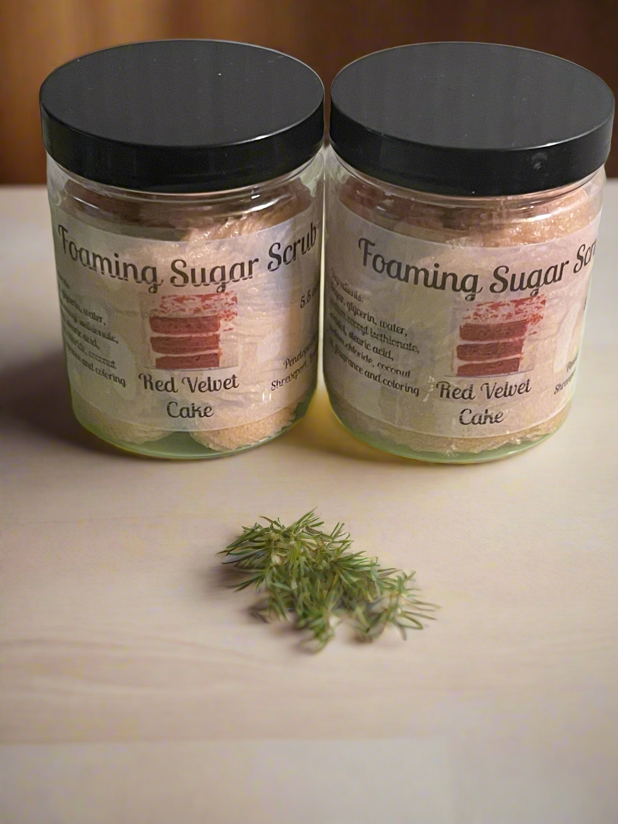 Red Velvet Cake Foaming Sugar Scrub
