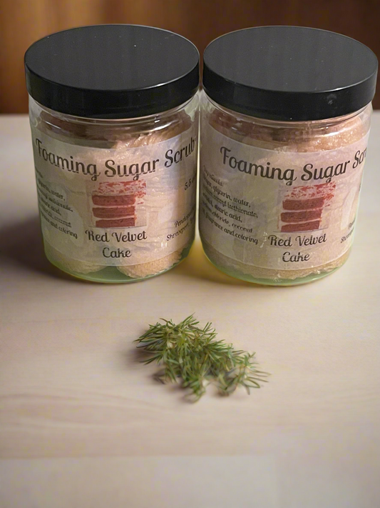 Red Velvet Cake Foaming Sugar Scrub