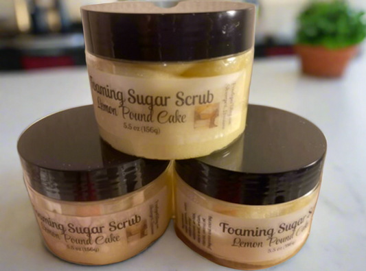 Lemond Pound Cake Foaming Sugar Scrub